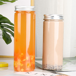 Tùy Chỉnh In 250Ml 330Ml 350Ml Pet Jar Nhựa Uống Lon Cấp Thực Phẩm Hot Bán Container Với Nắp Nhôm - Product Image 4