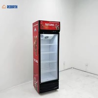 Congélateur commercial vertical à porte vitrée, à économie d'énergie