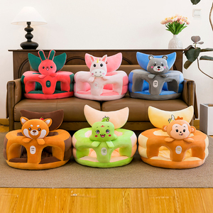 Siège <span class=keywords><strong>de</strong></span> canapé pour bébé, chaise d'apprentissage en peluche, siège <span class=keywords><strong>de</strong></span> <span class=keywords><strong>soutien</strong></span> en forme d'animal <span class=keywords><strong>de</strong></span> dessin animé pour les tout-petits - Product Image 4