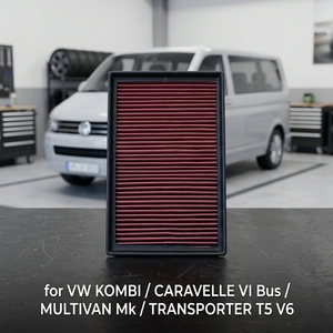 Filtro de Aire de Alto Flujo y Rendimiento Deportivo 7H0129620A para VW KOMBI / <span class=keywords><strong>CARAVELLE</strong></span> VI Bus / MULTIVAN Mk / TRANSPORTER T5 <span class=keywords><strong>V6</strong></span> - Product Image 1