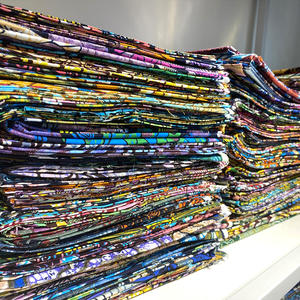 Tissu imprimé à la cire de fabrication chinoise, véritable cire africaine Ankara 100% coton pour la confection de vêtements - Product Image 2