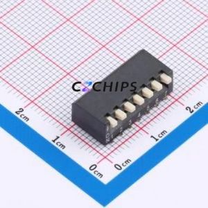 DG-07PD DIP Switch SMD,P=2.54mm Switch Piano Key Single Pole Single Throw 7 2.54mm - Product Image 1