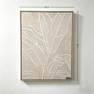 Peinture à l'huile abstraite moderne <span class=keywords><strong>60</strong></span>*80cm, peinte à la main, nature morte 3D, toile faite à la main, art mural encadré, œuvre originale - Product Image 1