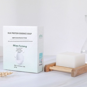 Jabón Artesanal Miaofutong de Leche de Cabra y Capullo de Seda con Ingredientes Herbales 100g para Limpieza Facial y de Manos - Product Image 1