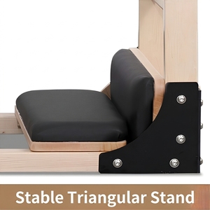 Baril d'escalade Pilates multifonctionnel en <span class=keywords><strong>bois</strong></span> d'érable, écologique, durable et réglable, pour l'entraînement de renforcement du tronc en studio - Product Image 4