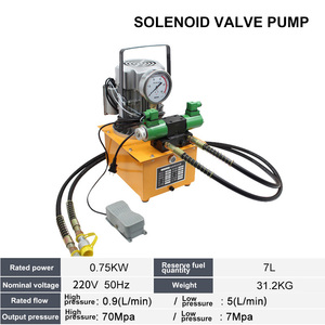 Pompe hydraulique électrique industrielle robuste 70 MPa, station hydraulique à circuit simple/double 220 V/380 V avec moteur en cuivre stable - Product Image 5