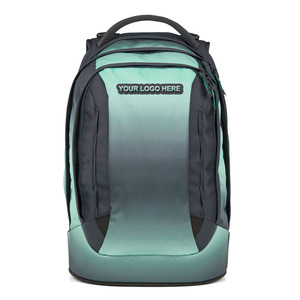 Zaino Impermeabile alla Moda, Grande Capacità, Elegante Colore Sfumato Menta, Zaino Quotidiano per Studenti, Borsa Scolastica per Ragazzi - Product Image 2