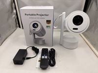 Projecteur portable mini, projecteur haute définition pour le divertissement en déplacement, projecteur intelligent Android Bluetooth Wifi