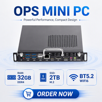 Ordinateur industriel INYUDA M12U M13U OPS sans ventilateur, processeur Intel Core I5 I7 de 12e/13e génération, pour écran de tableau blanc interactif