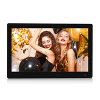 Servicio integral Negro Lcd Photoframe Smart Mobile Mp4 Películas Hd Marco de fotos digital de 15,4 pulgadas
