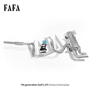 Per Vw <span class=keywords><strong>Golf</strong></span> 1.4T 7 sistema di scarico per auto sezione centrale e posteriore ad alte prestazioni tubo di scarico valvola di scarico silenziatore scarico - Product Image 3