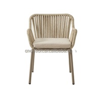 Ensemble de meubles de patio-Table et chaises en métal imperméables, ensemble de salle à manger 2/4 places pour le patio du restaurant