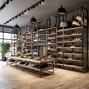 2024 Manufacturer Shoe Wall Mounted Sneaker Shelves Rack Display Shoe Racks For Store Display Racks For Shoes