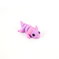 Figurine d'axolotl articulée imprimée en 3D, jouet animal flexible en PLA mat, breloque de sac, pendentif esthétique Y2K, articles cadeaux en gros