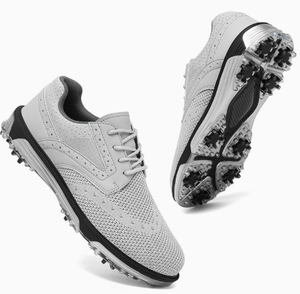 Zapatos de Golf con Tacos para Hombre, Diseño OEM Personalizado, Profesionales, Nuevos, Impermeables, con Forro de Malla, para Todas las Estaciones - Product Image 4