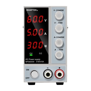 WANPTEK 60V 5A BENCH DC alimentatore regolabile, 3 cifre, riparazione, laboratorio, DESIGN, scuole, TEST, placca, carica, NPS605W - Product Image 6