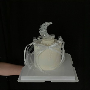 Decoración de Pastel de Luna Transparente de Acrílico con Cuentas, con Diseño de Miel y Dulzura, para Cumpleaños y San Valentín - Product Image 2