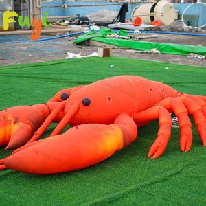 Modèle de <span class=keywords><strong>homard</strong></span> gonflable géant en tissu nylon durable, <span class=keywords><strong>prix</strong></span> d'usine, personnalisable, pour la promotion et la publicité des restaurants - Product Image 5