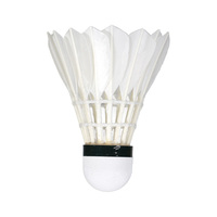 Nouveaux volants de badminton en plumes d'oie Leijiaer 2023, 12 pièces, super durables, blancs, volants de badminton en plumes d'oie
