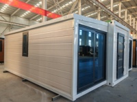 Villa préfabriquée modulaire à double aile extensible, assemblage rapide, petite maison pour complexe hôtelier
