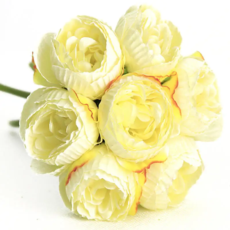competitive price artificial roses bridal peony bouquet wedding flowers
