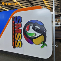 Pantalla LED Programable para Exteriores, Resistente al Agua, Publicitaria, P8 P10, Pantalla a Todo Color, Letrero Rectangular para Postes
