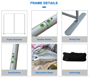 ฉากหลังอลูมิเนียม <span class=keywords><strong>Mium</strong></span> ขนาด 10 ฟุต - การพิมพ์แบบ Dye-Sublimation ความละเอียดสูง โครงสร้างแข็งแรง น้ำหนักเบา พับเก็บได้ พกพาสะดวก - Product Image 6