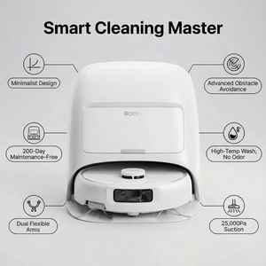 Robot aspirateur intelligent DJI ROMO S puissant, DToF intelligent, 25000Pa, silencieux, pour grandes surfaces domestiques, classe drone avancée - Product Image 3
