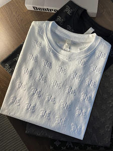 T-shirt <span class=keywords><strong>Bianca</strong></span> di Alta Qualità a Collo Tondo e Maniche Corte per Uomo, Nuova Tendenza Estate 2025, Top Casual a Mezza Manica - Product Image 5