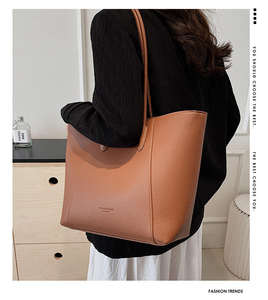 Bolso de mano de gran capacidad para mujer, bolso de mano de cuero PU, bolso de hombro de lujo de gran capacidad para mujer - Product Image 2