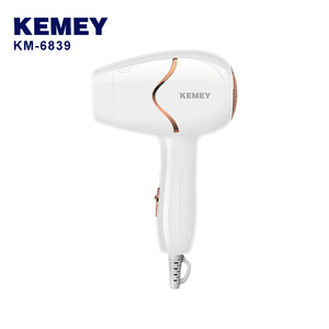 เครื่องเป่าผมแบบพับได้ Kemey KM-6839 พร้อมประจุลบและการตั้งค่าอุณหภูมิแบบคู่สำหรับใช้ในบ้าน - Product Image 1