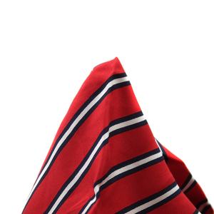 चीन थोक लक्जरी 90 सेमी लाल सफेद धारीदार ब्लॉक महिलाओं बैग कस्टम प्रिंटिंग 90x90 बड़े वर्ग रेशम पट्टी स्कार्फ - Product Image 6