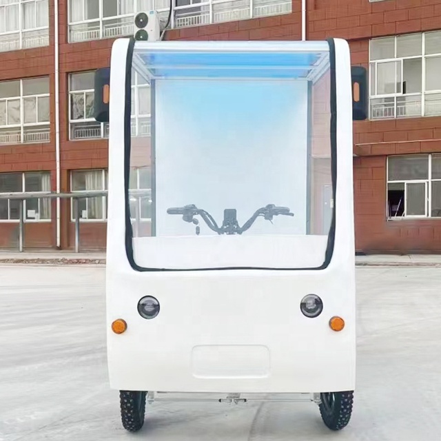 Manufacturer Supply Four-wheel Delivery Bike with 32Ah Big Lithium Battery