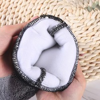 Gant de lavage de voiture HONYSON Premium en microfibre à boucles torsadées, multi-usages, 18x28cm avec ligne de pression