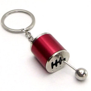 Fashion Keychains Six-Speed Manual Shift Gear Keychain Auto Car'S Parts Toy Short Shifter <b>Knob</b> Metal Gift Race Car Stalls Head - Product Image 3