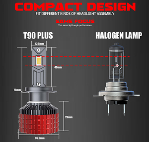 CST Usine Auto LED Phares T90Plus 22000lm 220w H13 H1 <span class=keywords><strong>H7</strong></span> 9005 9006 H11 H18 <span class=keywords><strong>H7</strong></span> Led Phare Voiture LED <span class=keywords><strong>Ampoule</strong></span> - Product Image 6