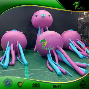 Lámpara de medusas azul personalizada inflable decorativa para decoración de escenario de fiesta - Product Image 6