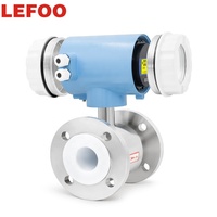 LEFOO Industrielle Acide Résistant Magnétique Débitmètre 1.6Mpa DN10-DN300 électromagnétique débitmètre pour Fluide