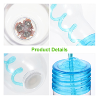 Bouteille en plastique en forme d'ampoule de 600 ml avec lumière LED pour décoration de festival, bouteilles de 20 oz pour jus, boissons et vin pour fêtes