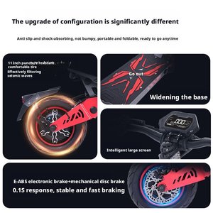 Scooter Eléctrico de Aleación de Aluminio con Motor Dual de 6000W, Plegable, de Largo Alcance, para Adultos, Resistente al Agua IPX5, 75KM/H, para EE. UU., UE, <span class=keywords><strong>CA</strong></span> y el Extranjero - Product Image 4