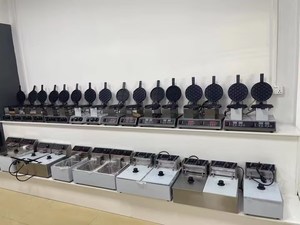 Máquina para Hacer Waffles <span class=keywords><strong>Industrial</strong></span> a <span class=keywords><strong>Precio</strong></span> de Mayoreo, Máquina Comercial para Hacer Conos de Waffle con Ajuste Preciso de Temperatura, Máquina para Hacer Waffles China - Product Image 5