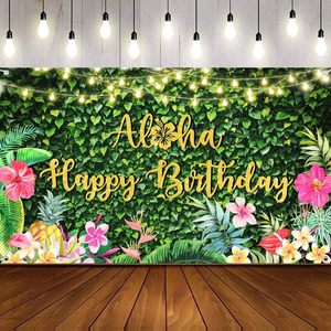 Latar Belakang Fotografi Ulang Tahun Hawaii Musim Panas Latar Belakang Payung Bunga <span class=keywords><strong>Flamingo</strong></span> Pantai Spanduk Pesta Baby Shower yang Dapat Disesuaikan - Product Image 3