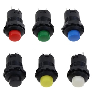 DS-227 DS-228 Interrupteur à bouton-poussoir à verrouillage automatique 12 mm / à réinitialisation momentanée 250 V CA 1 A - Product Image 1
