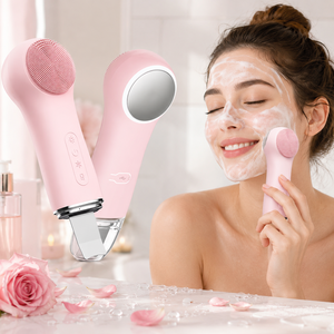 Cepillo de Limpieza Facial Portátil, Impermeable y Recargable, Cepillo Eléctrico para Lavar la Cara, Herramienta de Belleza para Limpieza Profunda para Hombres y Mujeres - Product Image 1