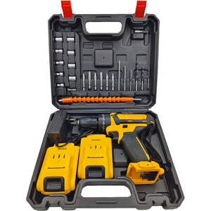 Perceuse rechargeable au lithium-ion, kit batterie 21V, percussion à double vitesse, multifonction, portative - Product Image 2