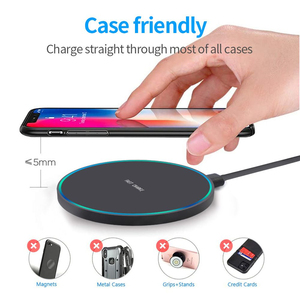 Cargadores Inalámbricos para Teléfonos Móviles Inteligentes, Portátiles, de Escritorio, 15W, Redondos, con Logotipo Personalizado, Cargador Inalámbrico Universal para Teléfonos Celulares - Product Image 5