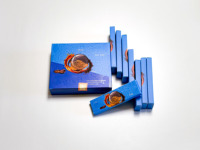 Marque privée Boîtes cadeaux en carton magnétiques VIP Tiger Candy Puissance pour les boîtes de gaufrage enduites UV Conception d'emballage de miel de Maca