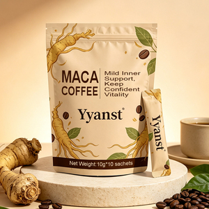 Café de Ginseng y Maca de Marca Privada OEM, Suave, Apoyo Interior, Vitalidad y Confianza, 10g*10 Sobres, Bebida Herbal Instantánea para el Bienestar - Product Image 4