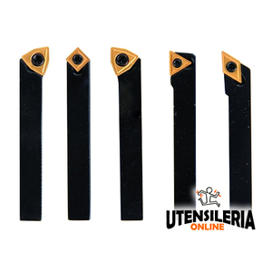 Jeu de 5 outils de tournage LTF avec queue MD08 8x8 et plaquettes - Product Image 1