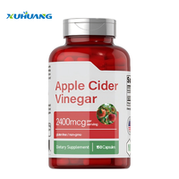 Capsules de vinaigre de cidre de pomme en marque privée |   Complément alimentaire pour la santé intestinale certifié GMP